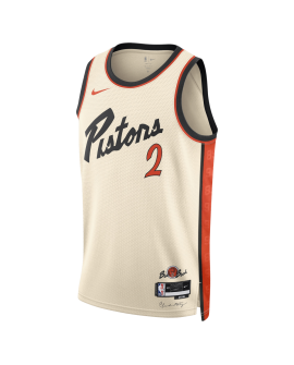 Cade Cunningham #2 Detroit Pistons Weißes City Edition-Trikot