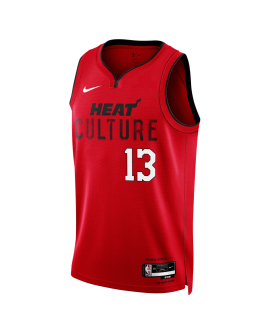 Bam Adebayo #13 Miami Heat Culture Red City Edition-Trikot