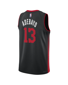 Bam Adebayo #13 Miami Heat Culture Schwarz City Edition-Trikot