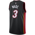 Dwyane Wade #3 Miami Heat Schwarzes Icon-Trikot