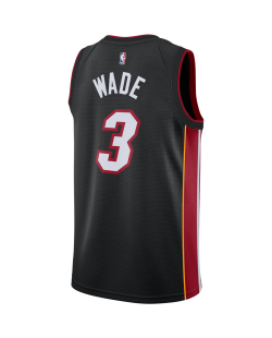 Dwyane Wade #3 Miami Heat Schwarzes Icon-Trikot