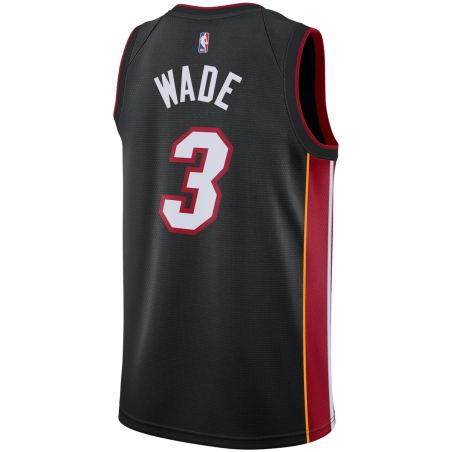 Dwyane Wade #3 Miami Heat Schwarzes Icon-Trikot