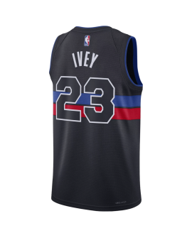 Jaden Ivey #23 Detroit Pistons Schwarzes Statement-Trikot