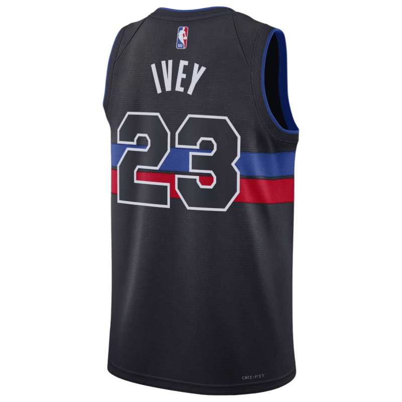 Jaden Ivey #23 Detroit Pistons Schwarzes Statement-Trikot