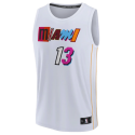 Bam Adebayo #13 Miami Heat Weißes Mashup-Trikot