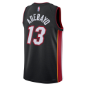 Bam Adebayo #13 Miami Heat Schwarzes Icon-Trikot