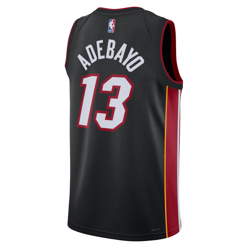 Bam Adebayo #13 Miami Heat Schwarzes Icon-Trikot
