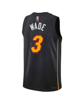 Dwyane Wade #3 Miami Heat Schwarzes Mashup-Trikot