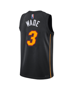 Dwyane Wade #3 Miami Heat Schwarzes Mashup-Trikot