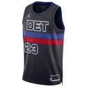 Jaden Ivey #23 Detroit Pistons Schwarzes Statement-Trikot