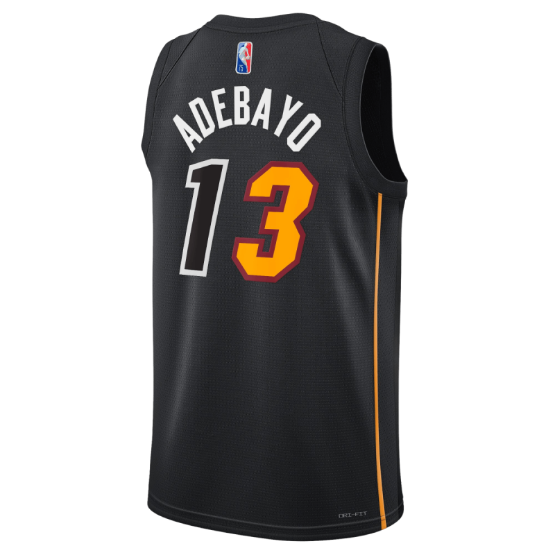 Bam Adebayo #13 Miami Heat Schwarzes Mashup-Trikot
