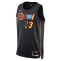 Bam Adebayo #13 Miami Heat Schwarzes Mashup-Trikot
