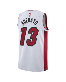 Bam Adebayo #13 Miami Heat Weiß Association-Trikot