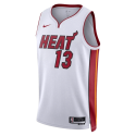 Bam Adebayo #13 Miami Heat Weiß Association-Trikot