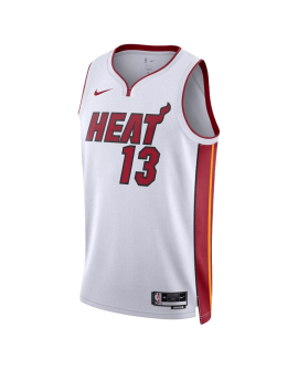 Bam Adebayo #13 Miami Heat Weiß Association-Trikot