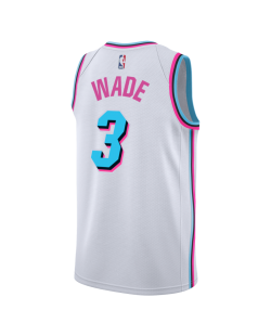 Dwyane Wade #3 Miami Heat Weißes City Edition-Trikot