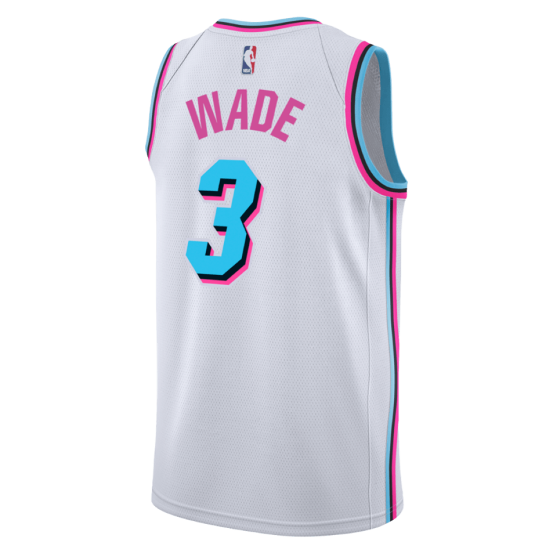 Dwyane Wade #3 Miami Heat Weißes City Edition-Trikot