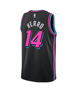 Tyler Herro #14 Miami Heat Schwarzes Vice Nights-Trikot