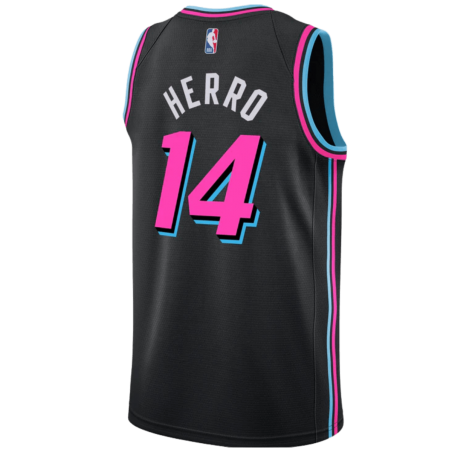 Tyler Herro #14 Miami Heat Schwarzes Vice Nights-Trikot