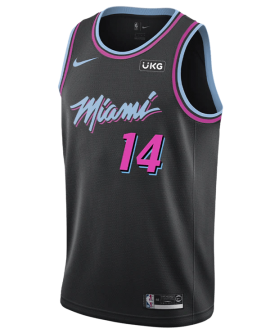 Tyler Herro #14 Miami Heat Schwarzes Vice Nights-Trikot