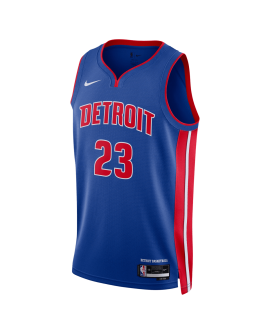 Jaden Ivey #23 Detroit Pistons Blue Icon Trikot