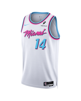 Tyler Herro #14 Miami Heat Weißes City Edition-Trikot