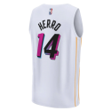 Tyler Herro #14 Miami Heat Weißes Mashup-Trikot