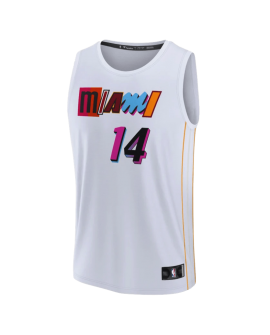 Tyler Herro #14 Miami Heat Weißes Mashup-Trikot