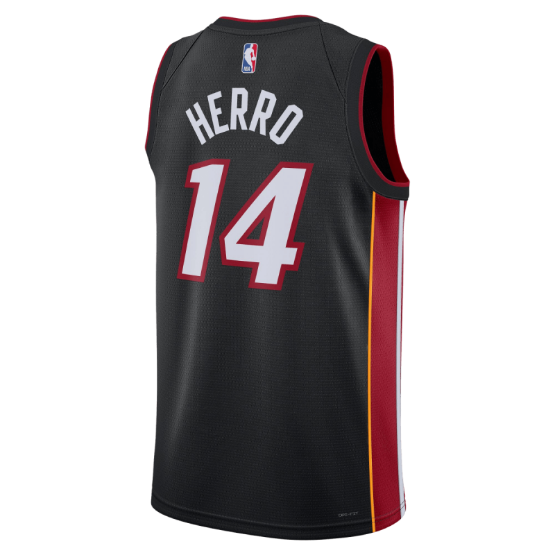 Tyler Herro #14 Miami Heat Schwarzes Icon-Trikot