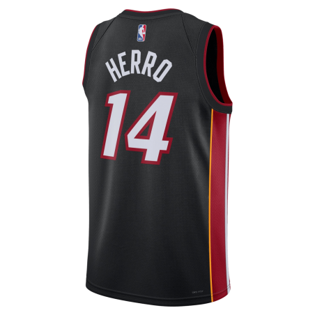 Tyler Herro #14 Miami Heat Schwarzes Icon-Trikot