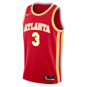 Luke Kennard #3 Atlanta Hawks Rotes Icon-Trikot