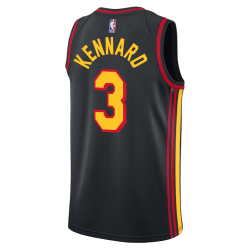 Luke Kennard #3 Atlanta Hawks Schwarzes Statement-Trikot