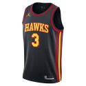 Luke Kennard #3 Atlanta Hawks Schwarzes Statement-Trikot