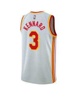 Luke Kennard #3 Atlanta Hawks Weiß Association-Trikot