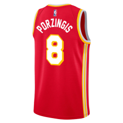 Kristaps Porziņģis #8 Atlanta Hawks Red Icon Trikot