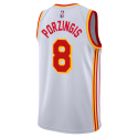 Kristaps Porziņģis #8 Atlanta Hawks Weiß Association-Trikot