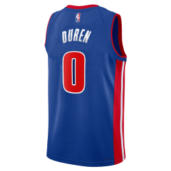 Jalen Duren #0 Detroit Pistons Blue Icon Trikot
