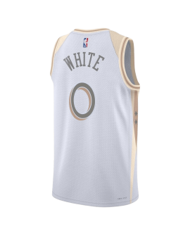 Coby Weiß #0 Chicago Bulls Weißes City Edition-Trikot