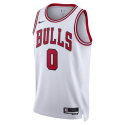 Coby Weiß #0 Chicago Bulls Weiß Association-Trikot