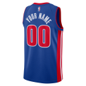 Personalisiertes Detroit Pistons Blue Icon Trikot
