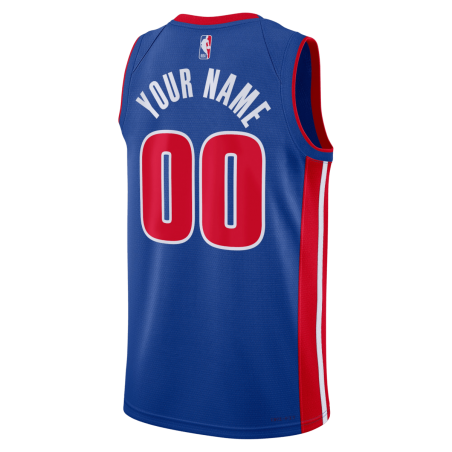 Personalisiertes Detroit Pistons Blue Icon Trikot