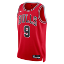 Nikola Vučević #9 Chicago Bulls Red Icon Trikot