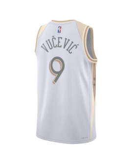Nikola Vučević #9 Chicago Bulls Weißes City Edition-Trikot