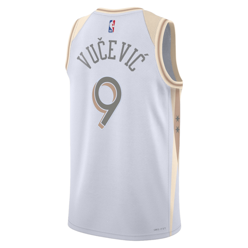 Nikola Vučević #9 Chicago Bulls Weißes City Edition-Trikot