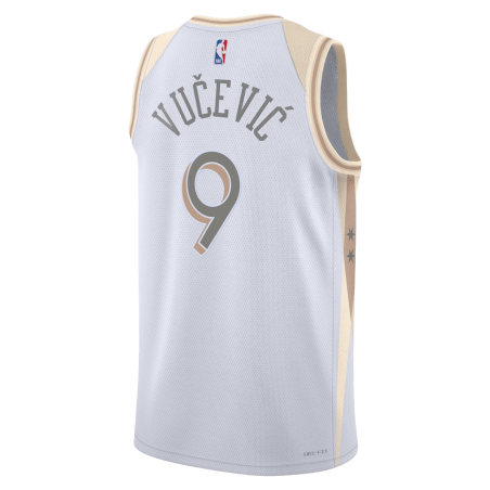 Nikola Vučević #9 Chicago Bulls Weißes City Edition-Trikot
