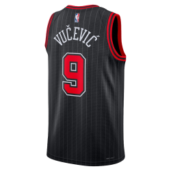 Nikola Vučević #9 Chicago Bulls Schwarzes Statement-Trikot