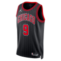 Nikola Vučević #9 Chicago Bulls Schwarzes Statement-Trikot