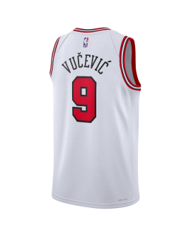 Nikola Vučević #9 Chicago Bulls Weiß Association-Trikot
