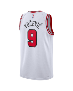 Nikola Vučević #9 Chicago Bulls Weiß Association-Trikot