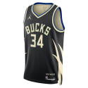 Giannis Antetokounmpo #34 Milwaukee Bucks Schwarzes Statement-Trikot